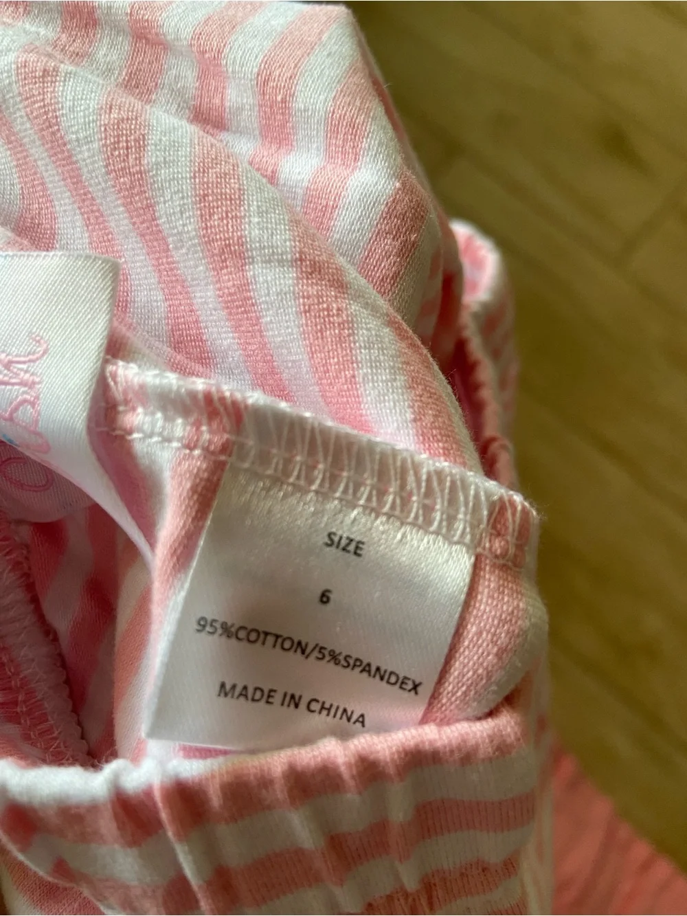 Stitchy Fish Girls 6T XS Small Watermelon Pink & Mint Summer Stripe Short Set